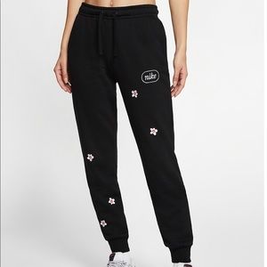 Floral Embroidered Nike Sweatpants